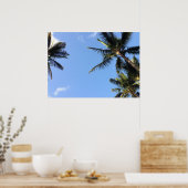 Hawaiian Exotic Beach Palm Trees Poster (Küche)