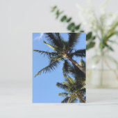 Hawaiian Exotic Beach Palm Trees Postkarte (Stehend Vorderseite)