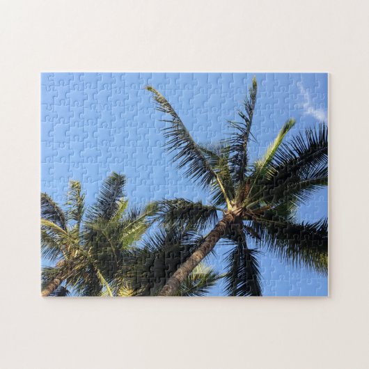Hawaiian Exotic Beach Palm Trees Puzzle (Horizontal)