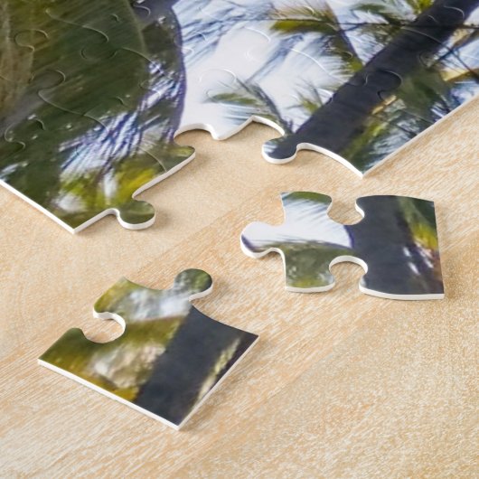 Hawaiian Exotic Beach Palm Trees & Sky Puzzle (Seite)