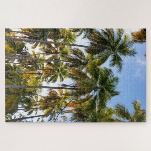 Hawaiian Exotic Beach Palm Trees & Sky Puzzle (Horizontal)