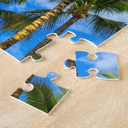 Hawaiian Exotic Beach Palm Trees & Sky Puzzle (Seite)