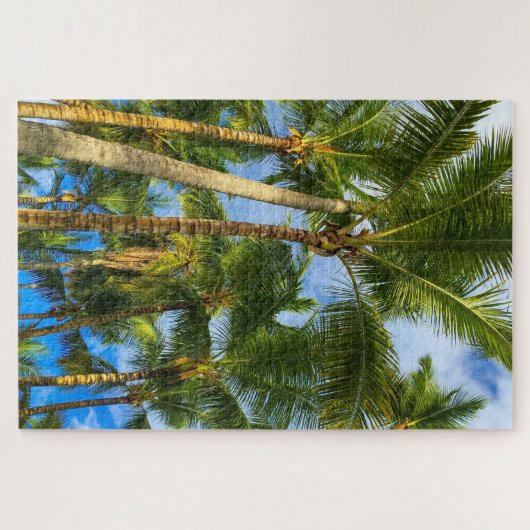 Hawaiian Exotic Beach Palm Trees & Sky Puzzle (Horizontal)