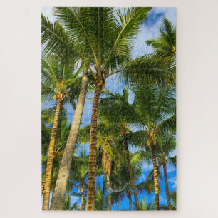 Hawaiian Exotic Beach Palm Trees & Sky Puzzle