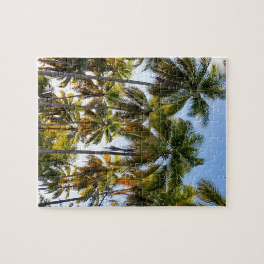 Hawaiian Exotic Beach Palm Trees & Sky Puzzle (Horizontal)