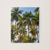 Hawaiian Exotic Beach Palm Trees & Sky Puzzle (Vertikal)