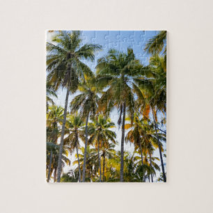 Hawaiian Exotic Beach Palm Trees & Sky Puzzle
