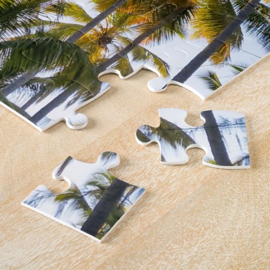 Hawaiian Exotic Beach Palm Trees & Sky Puzzle (Seite)