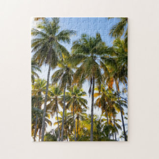 Hawaiian Exotic Beach Palm Trees & Sky Puzzle