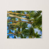 Hawaiian Exotic Beach Palm Trees & Sky Puzzle (Horizontal)