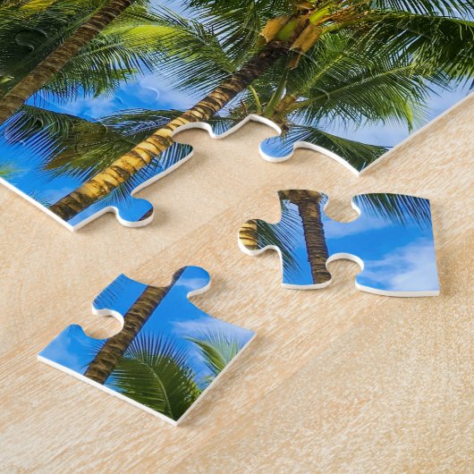 Hawaiian Exotic Beach Palm Trees & Sky Puzzle (Seite)