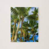 Hawaiian Exotic Beach Palm Trees & Sky Puzzle (Vertikal)