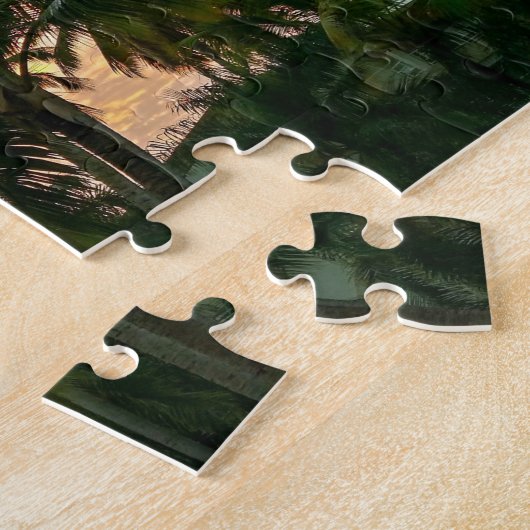 Hawaiian Exotic Beach Palm Trees Sunset Puzzle (Seite)