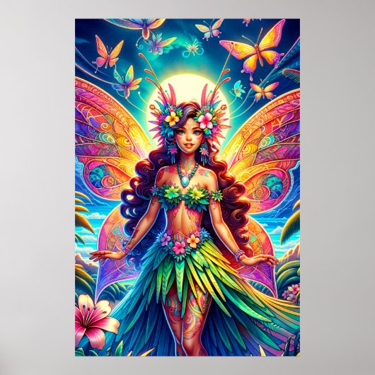 Hawaiian Fairy Poster (Vorne)