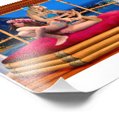 HAWAIIAN FANTASY WRESTLING FOTODRUCK (Ecke)