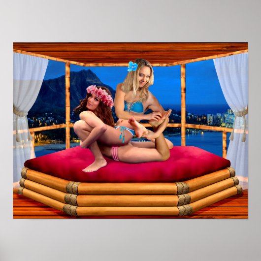 HAWAIIAN FANTASY WRESTLING POSTER (Vorne)