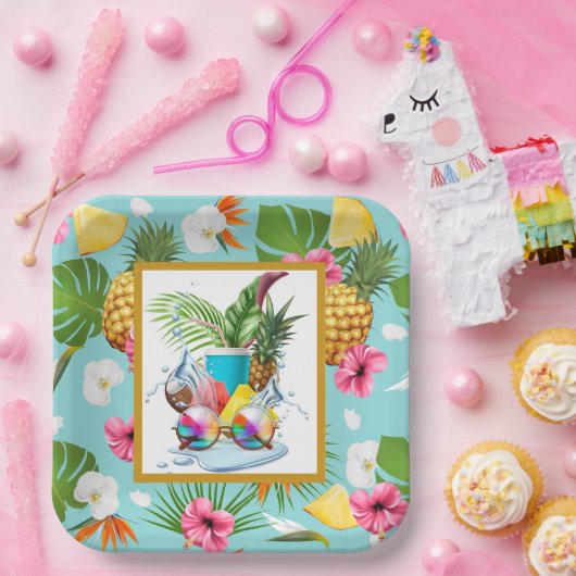 Hawaiian Feast  Pappteller (Party)