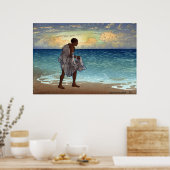 Hawaiian Fisherman - Charles William Bartlett Poster (Küche)