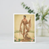 Hawaiian Fisherman Postkarte (Stehend Vorderseite)