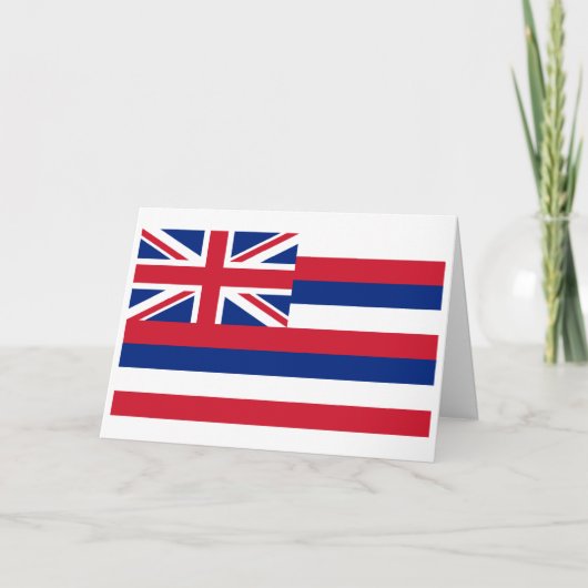 Hawaiian Flag, Flag of Hawaii Karte (Vorderseite)
