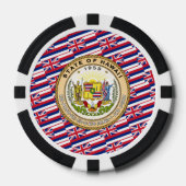 Hawaiian Flag & Seal, Flag of Hawaii Pokerchips (Vorderseite)