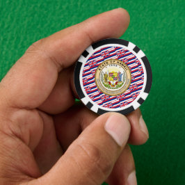 Hawaiian Flag & Seal, Flag of Hawaii Pokerchips