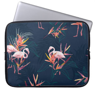 Hawaiian Flamingo: Tropisches Vintages Kunstwerk Laptopschutzhülle