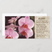 Hawaiian Floral Luau Einladungen (Vorne/Hinten)