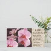 Hawaiian Floral Luau Einladungen (Stehend Vorderseite)