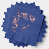 Hawaiian Floral - Mele Kalikimaka - Benutzerdefini Servietten Mit Folie (Insitu (Gestapelt))