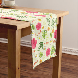 Hawaiian Floral Table Runner Kurzer Tischläufer