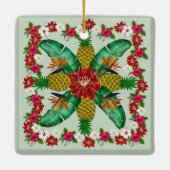 Hawaiian Floral Weihnachtsschmuck (Rückseite)