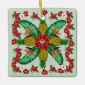 Hawaiian Floral Weihnachtsschmuck (Vorderseite)