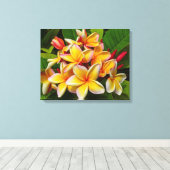 Hawaiian Frangipani Leinwanddruck (Insitu (Holzboden))