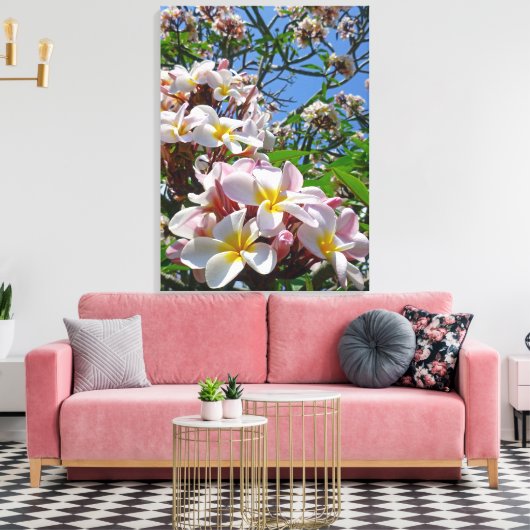 Hawaiian Frangipani Leinwanddruck (Insitu (Wohnzimmer))