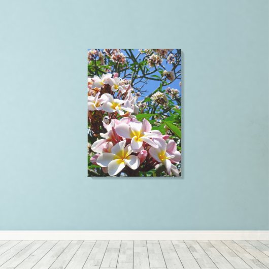 Hawaiian Frangipani Leinwanddruck (Insitu (Holzboden))