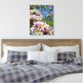 Hawaiian Frangipani Leinwanddruck (Insitu (Schlafzimmer))