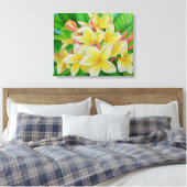 Hawaiian Frangipani Leinwanddruck (Insitu (Schlafzimmer))