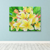 Hawaiian Frangipani Leinwanddruck (Insitu (Holzboden))