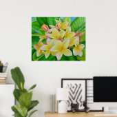Hawaiian Frangipani Poster (Heimbüro)