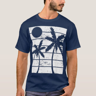 Hawaiian für Palm Tree Retro Vintage tropische Bee T-Shirt
