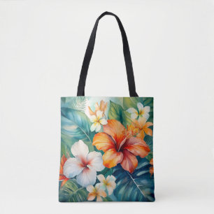 Hawaiian Garden Tropical Beach Bag Tasche