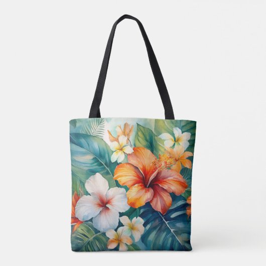 Hawaiian Garden Tropical Beach Bag Tasche (Rückseite)