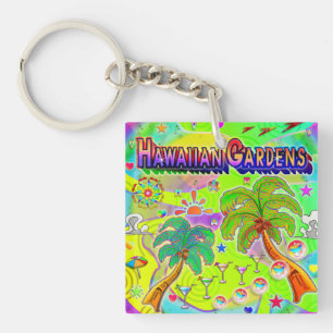 Hawaiian Gardens Mind Focus Schlüsselanhänger