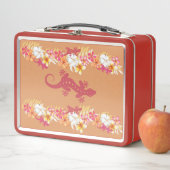 Hawaiian Gecko und Plumeria Retro Lunch Box (Beispiel)