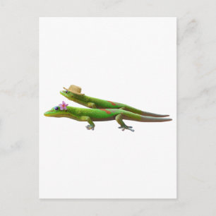 Hawaiian Geckos Postkarte