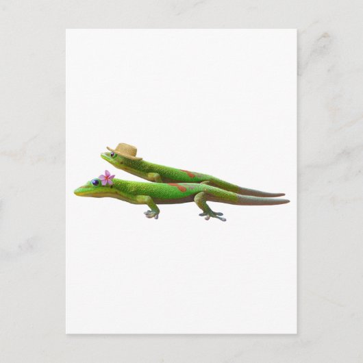Hawaiian Geckos Postkarte (Vorderseite)