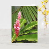 Hawaiian Ginger Karte (Gelbe Blume)