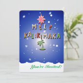 Hawaiian Gingerbread Cookies und Candy 2.0 Einladung (Stehend Vorderseite)