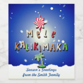 Hawaiian Gingerbread Cookies und Candy 2.0 Weinetikett (Einzelnes Label)